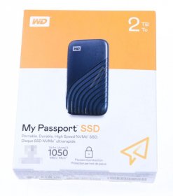 Western Digital External Ssd Hard Drive - Wdbagf0020bbl-wesn Wd My Passport Ssd 2tb Midnight Blue Cross Compatible Usb 3 2 Gen-2 And Usb-c 1050mb-s Read 1000mb-s Write Pc & Mac