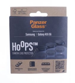 Panzerglass Display Protective Film - 1227 Panzerglass Hoops Camera Lens Protector Samsung Galaxy A55 5g Black