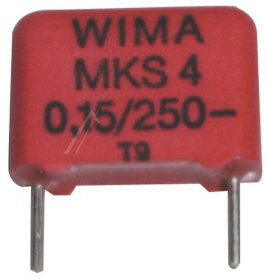 Wima Mks4 Pulse Capacitor - 0 15uf-250v Mks4f031503c00kssd Mks4-capacitor Rm=10mm