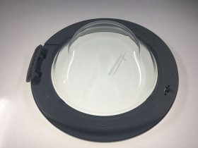 Washing Machine Window - 43028484 Assembly oblo Ro Cmp Whi+gre [Candy Hoover]
