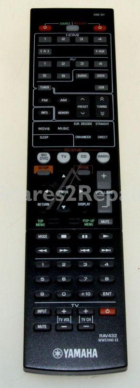 Yamaha Ir remote Control - Rav432 Ww510400 Remote Control