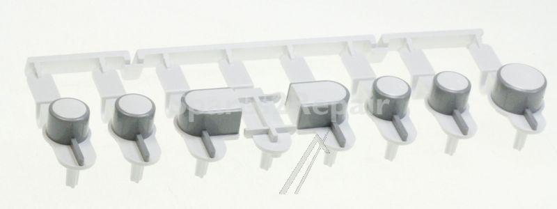 Pushbutton - C00428510 480111105172 Push Button 8 Opt White-grey [Whirlpool Indesit]