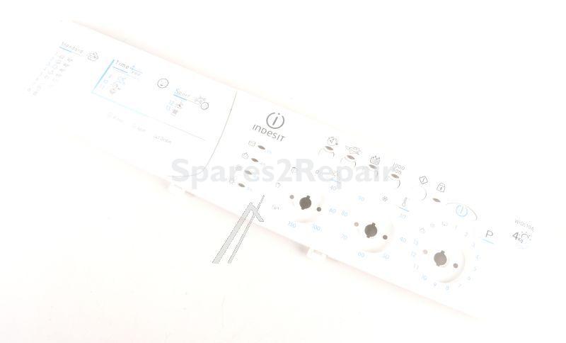 Operating Unit Screen - C00110445 C00110445 Control Panel + Handle Widl106ex [Whirlpool Indesit]