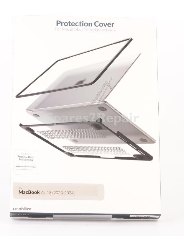 Mobilize Leather Bag Gsm - 80020 Mobilize Protective Cover For Apple Macbook Air (2023-2024) Transparent Black