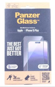 Panzerglass Display Protective Film - 2811 Panzerglass Screen Protector Iphone 15 Plus | Ultra-wide Fit W Easyaligner