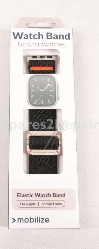 Mobilize Wristbands For Smartwatch - 81683 Mobilize Watch Strap - Elastic - For Apple 38-40-41mm - Black
