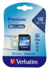Verbatim Memorycard - Sdhc 43962 Sdhc Memory Card - 16gb Class 10