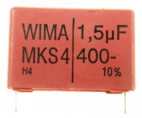 Wima Mks4 Pulse Capacitor - 1,5uf-400v Mks4 Metal Capacitor Rm27,5