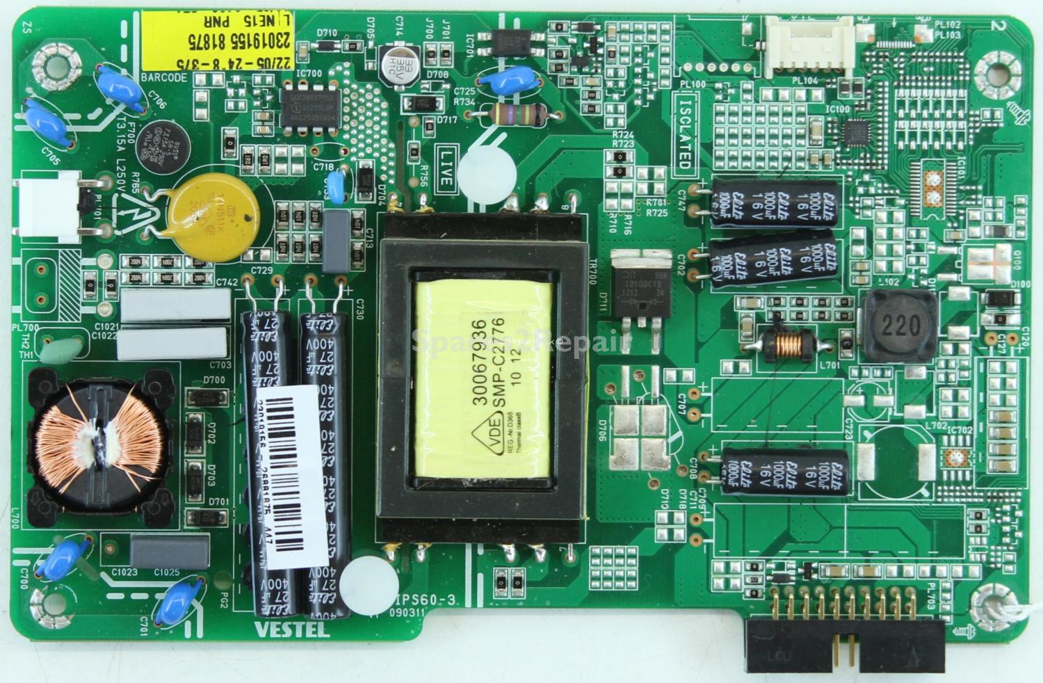 Bush LED19982HD - PSU - 23019155 - 17IPS60-3 - V1 - 090311