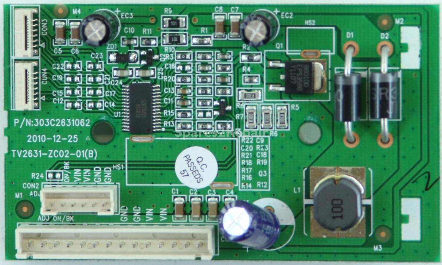 Haier LET26C430 - Board - TV2631-ZC02-01(B) - 303C2631062