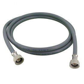 Universal Grey Inlet Hose with Straight Ends (2.5m)