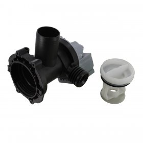 Compatible for Ariston, Hotpoint Indesit WT540/1P, WML540G, WF541G, IWB5113 Models Drain Pump Base & Filter Housing Assembly