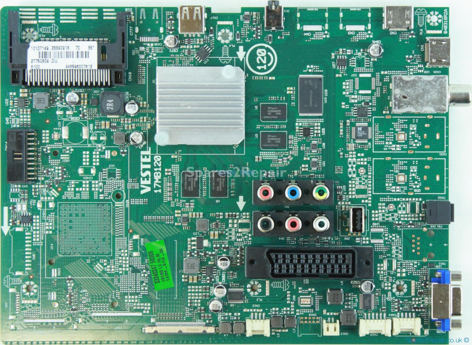 Philips 65HFL2859T/12 - Main AV - 23390913 - 17MB120 - 040316R2A