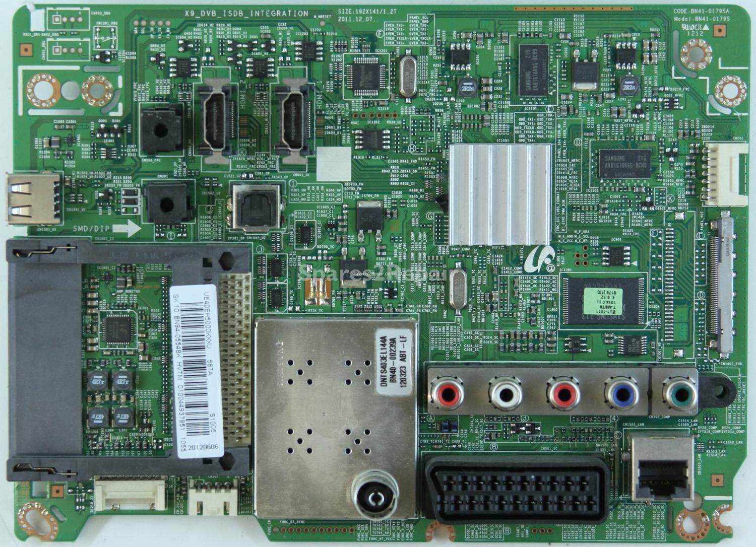Samsung UE40EH5000K - Main AV - BN94-05548K - BN41-01795A - X9_DVB_ISDB_INTEGRATION