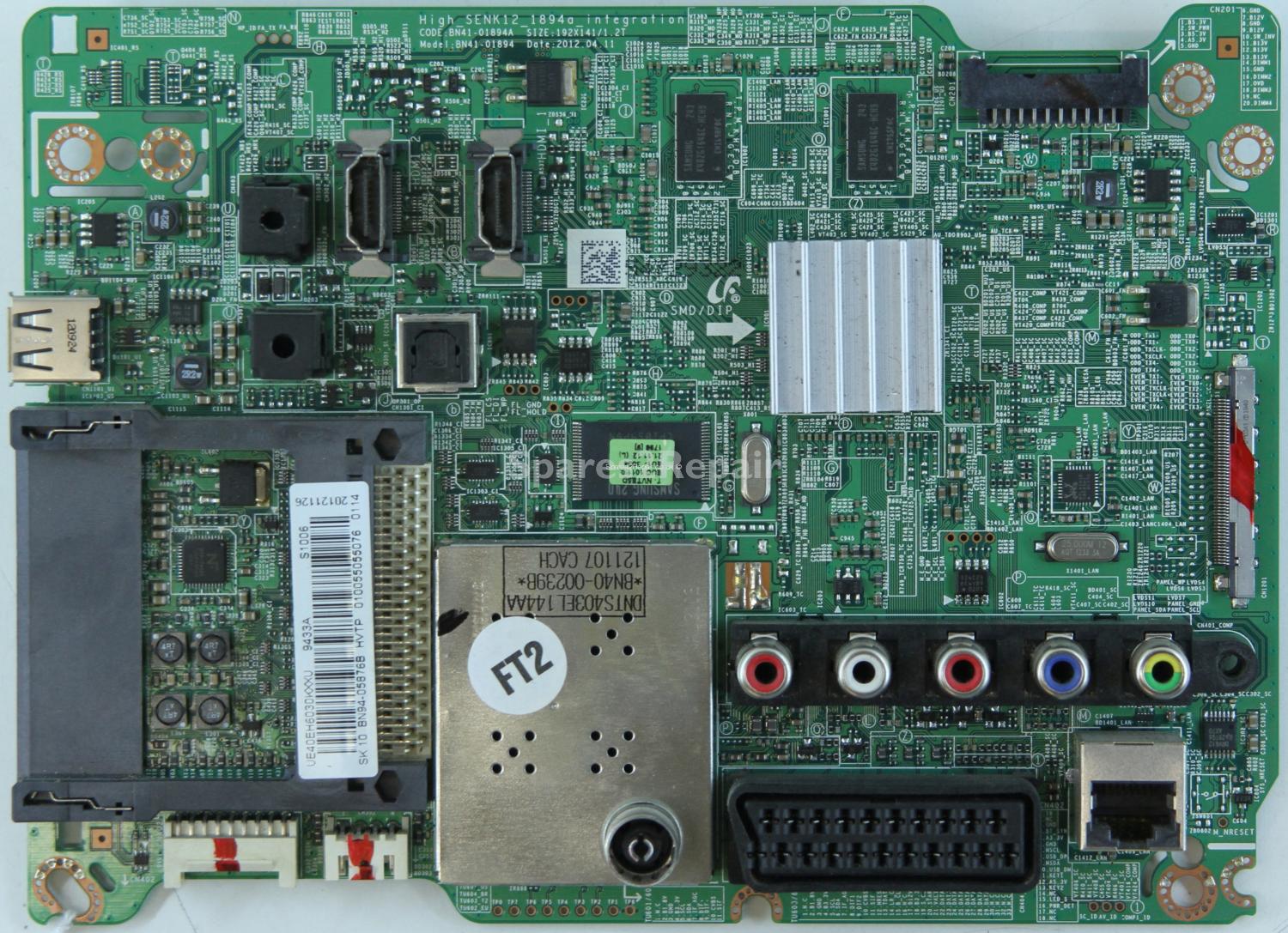 Samsung UE40EH6030 - Main AV - BN94-05876B - BN41-01894A - High_SENK12_1894a_integration