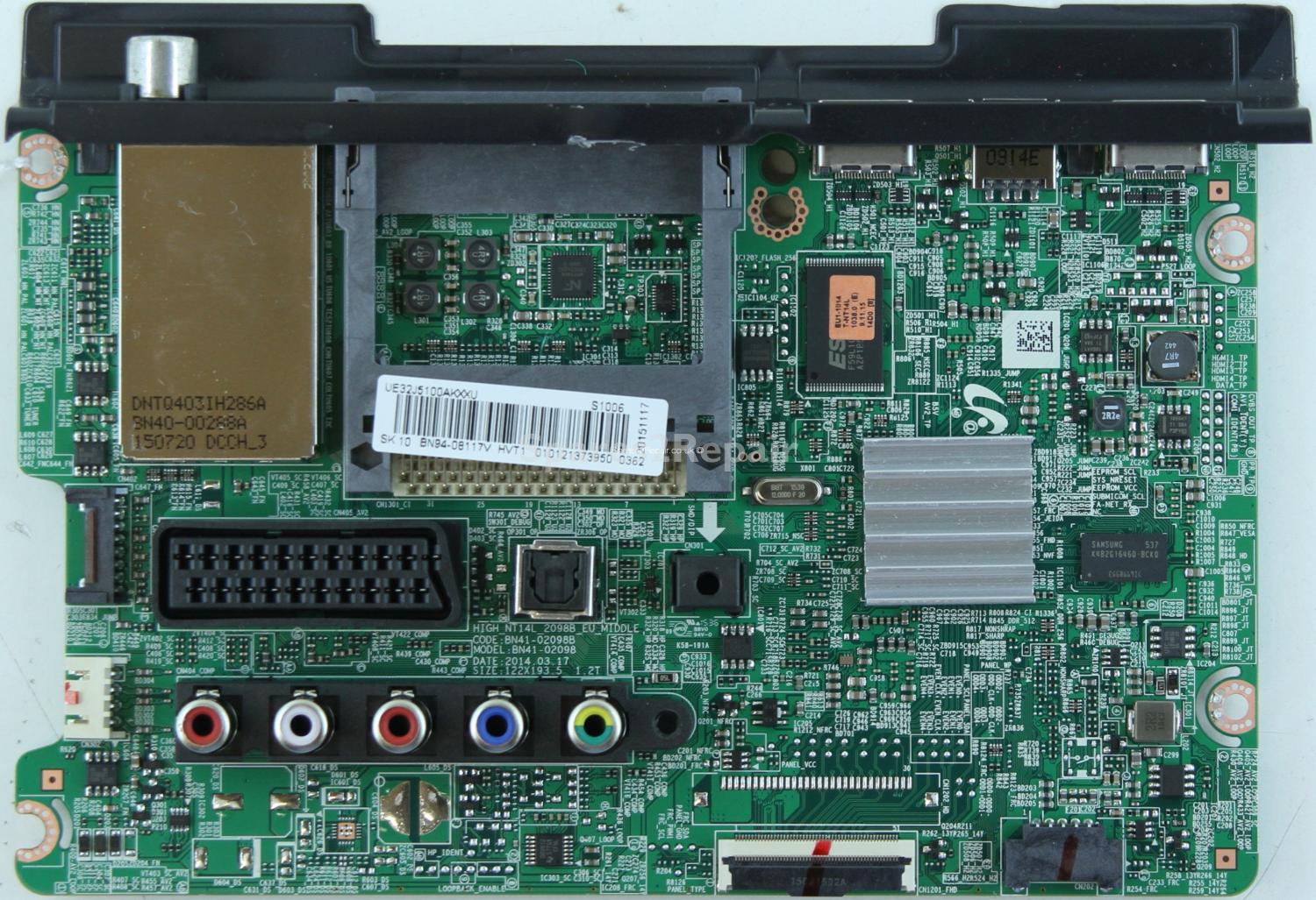 Samsung UE32J5100AK - Main AV - BN94-08117V - BN41-02098B - HIGH_NT14L_2098B_EU_MIDDLE