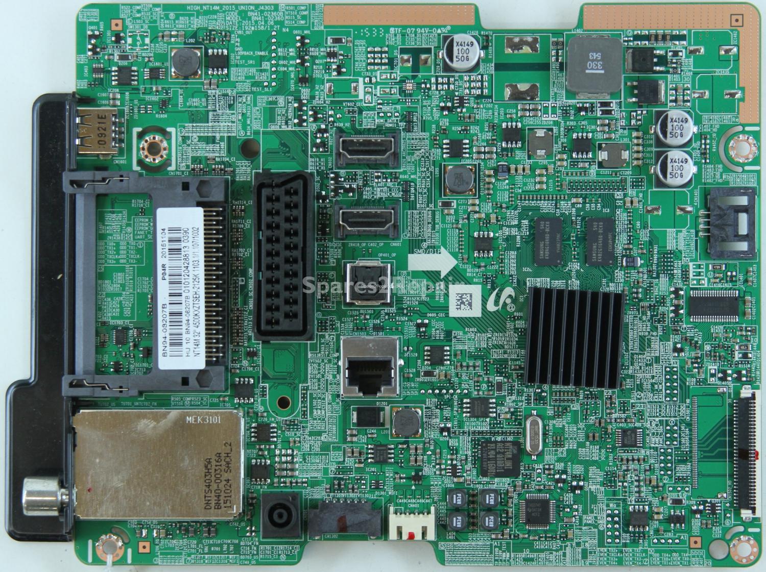 Samsung UE32J4500AK - Main AV - BN94-08207B - BN41-02360B - HIGH_NT14M_2015_UNION_J4303
