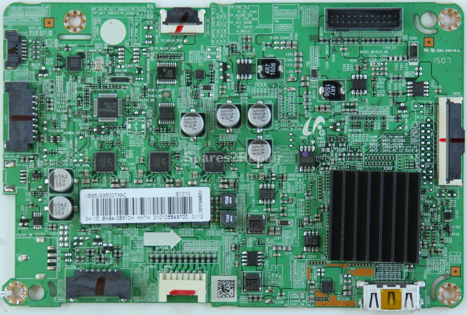 Samsung UE65JS9500T - Main Board - BN94-08310H - BN41-02328A - HAWK_UTD_TV_MAIN