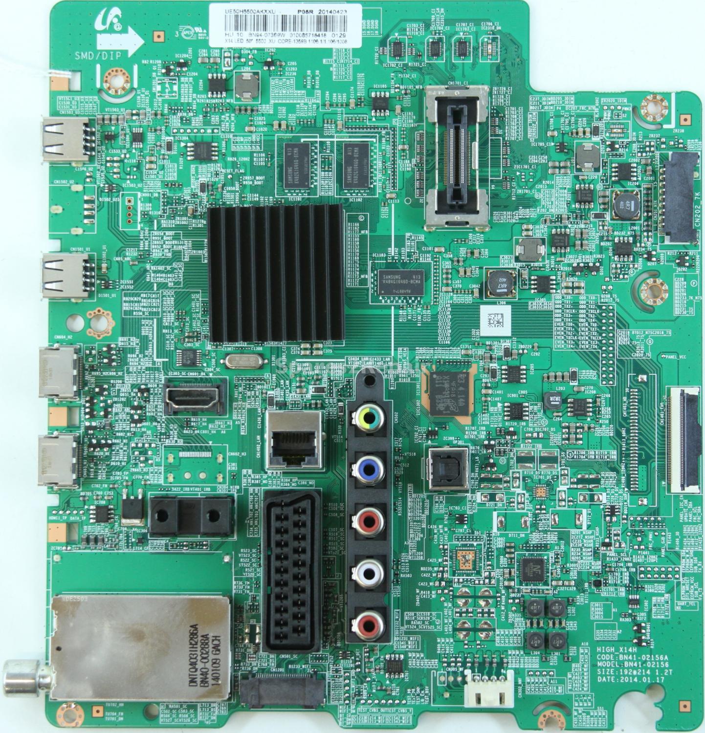 Samsung UE50H5500AK - Main AV - BN94-07369W - BN41-02156A - HIGH_X14H
