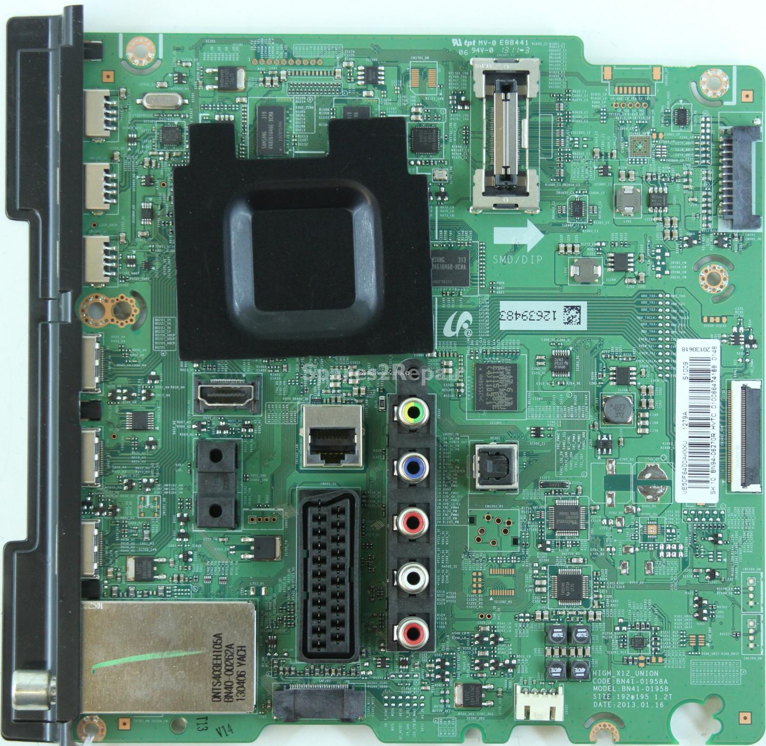 Samsung UE50F6400AK - Main AV - BN94-06270R - BN41-01958A - HIGH_X12_UNION