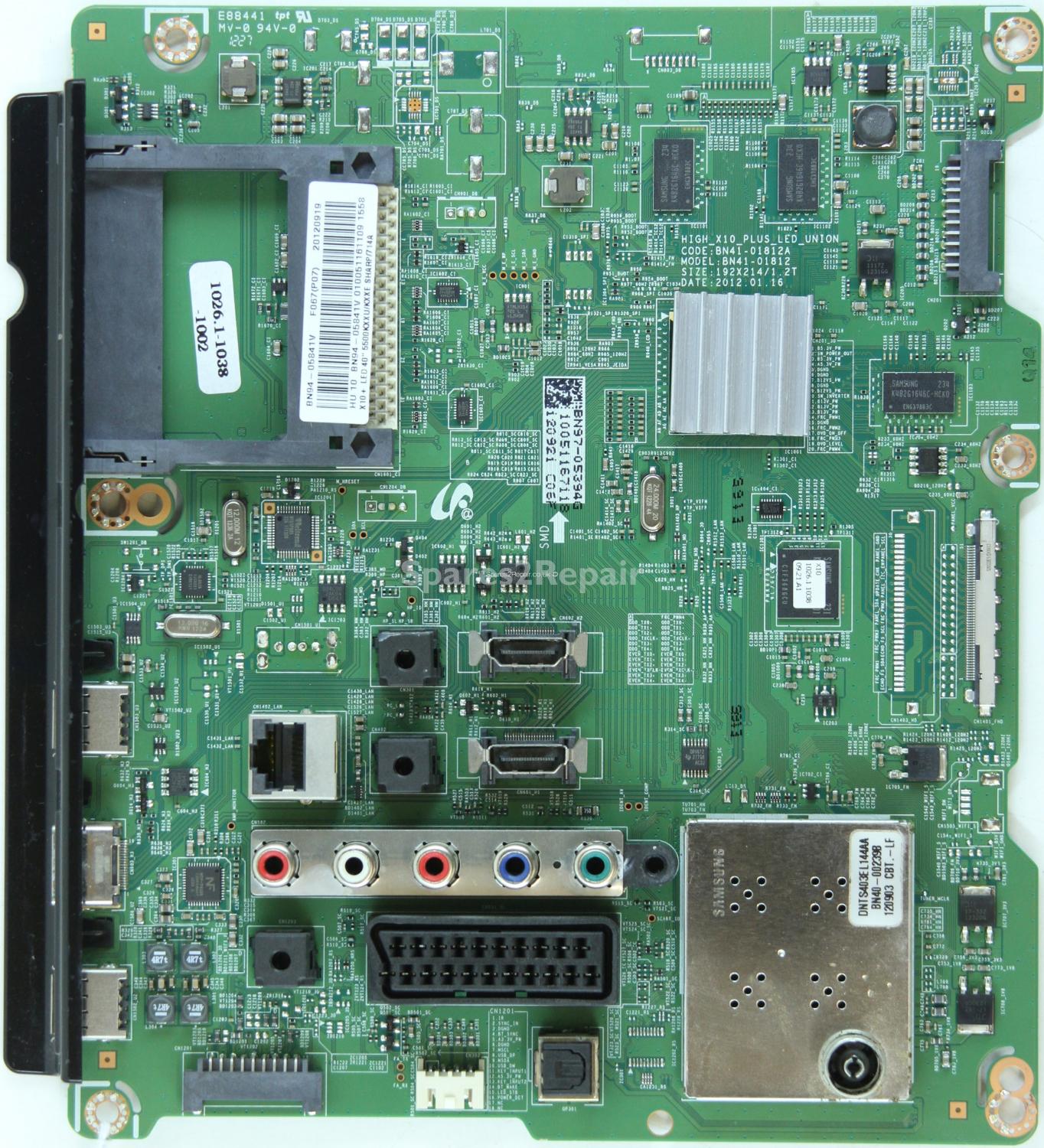 Samsung UE40ES5500 - Main AV - BN97-05394G - BN94-05841V - BN41-01812A - HIGH_X10_PLUS_LED_UNION