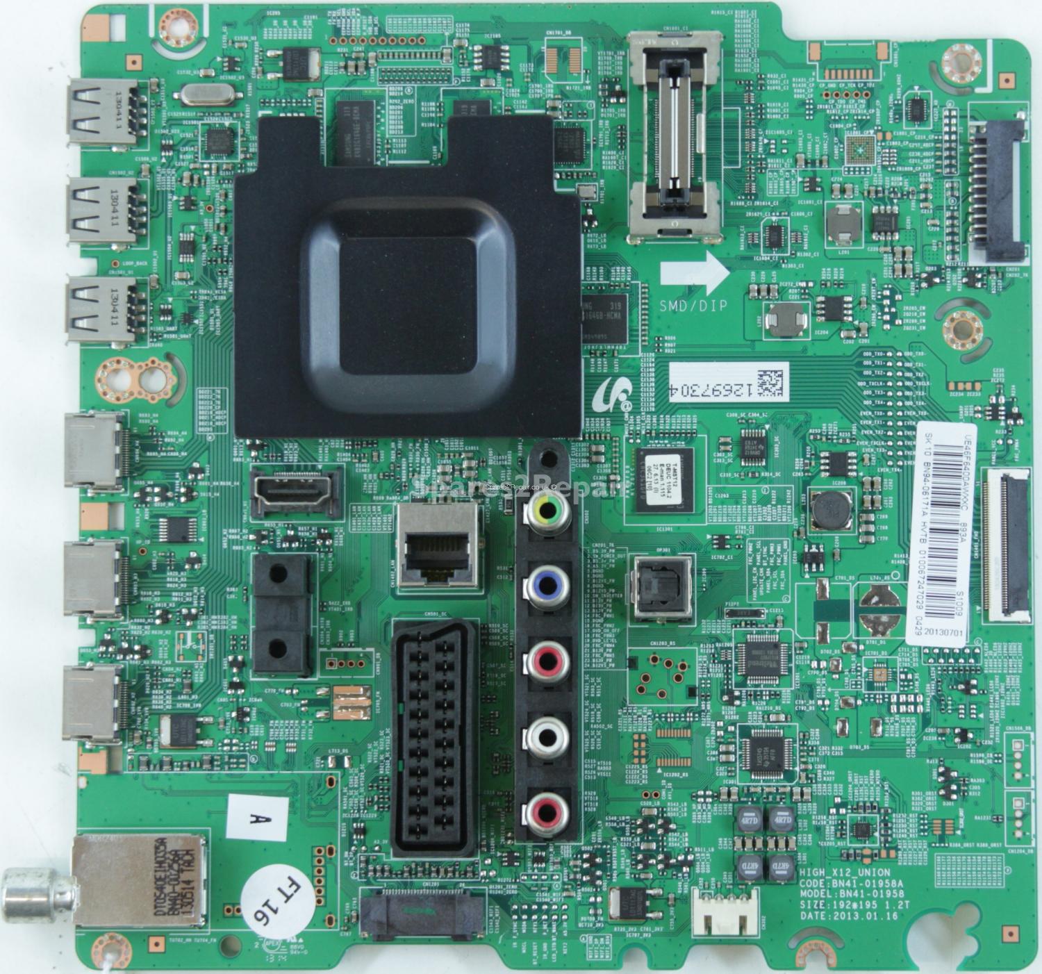Samsung UE46F6400AW - Main AV - BN94-06171A - BN41-01958A - HIGH_X12_UNION
