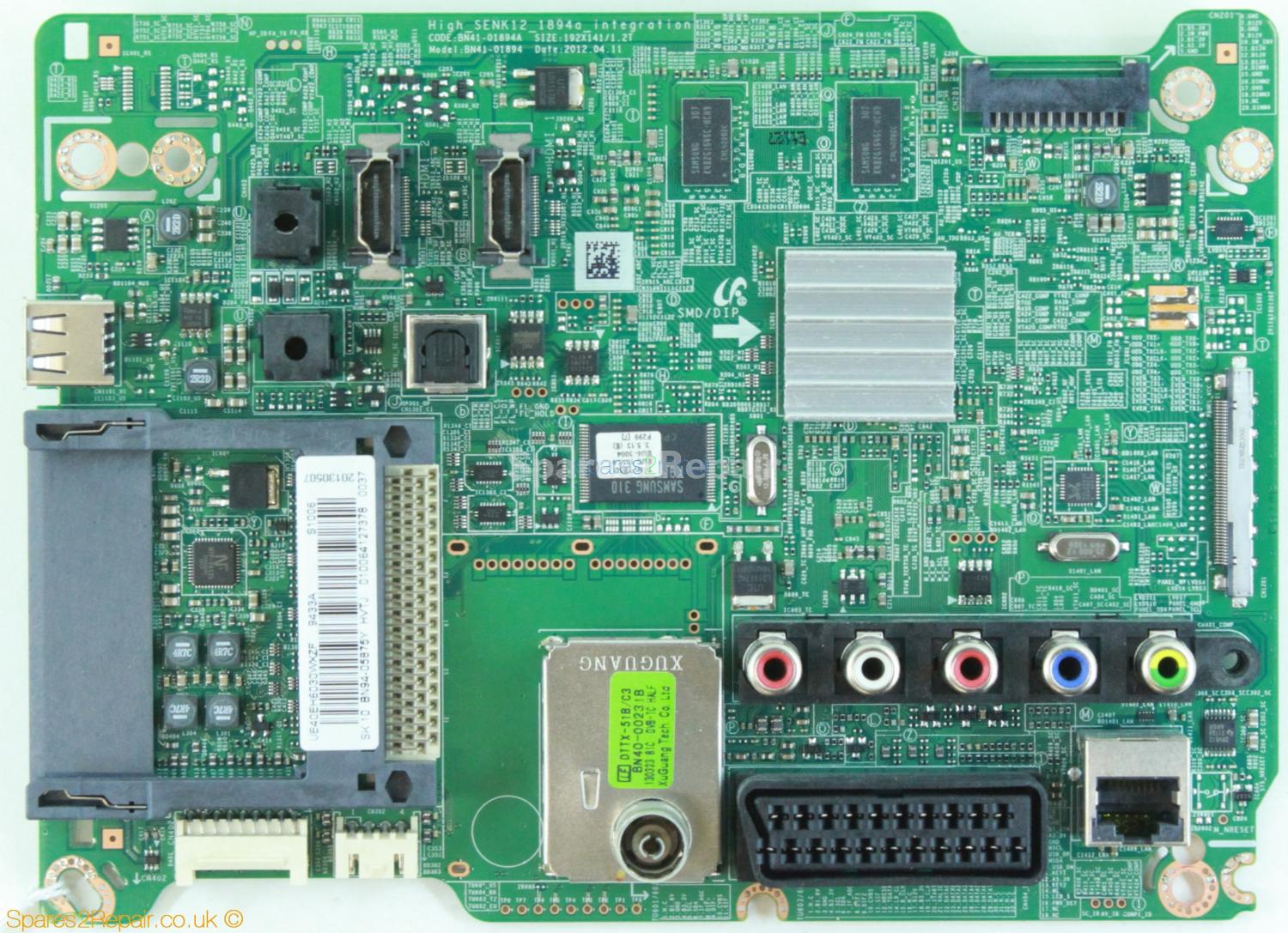 Samsung UE40EH6030 - Main AV - BN94-05875Y - BN41-01894A - High_SENK12_1894a_integration