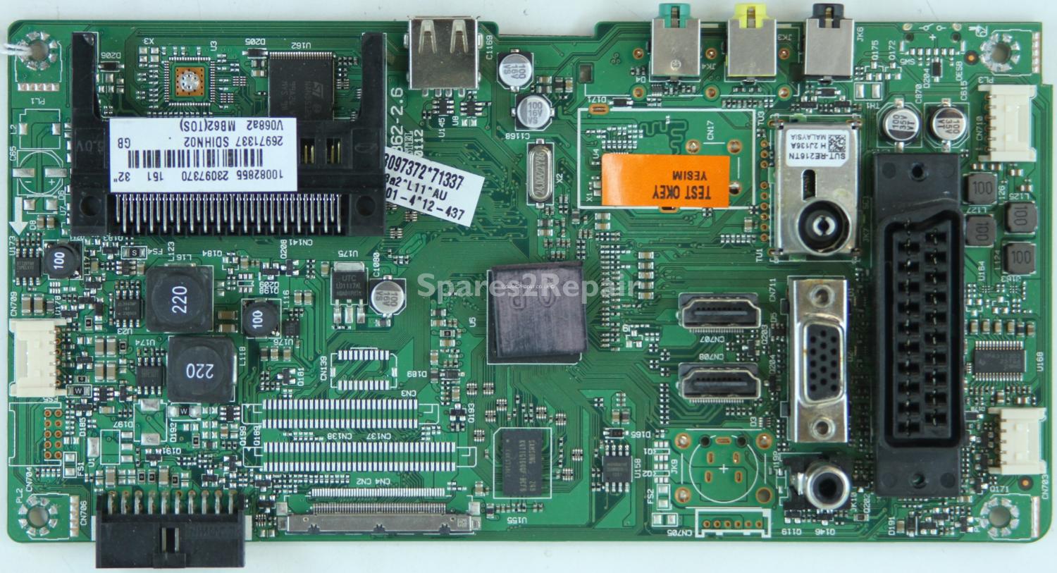Toshiba 32BL702B - Main AV - 23097370 - 17MB62-2.6 - 110112