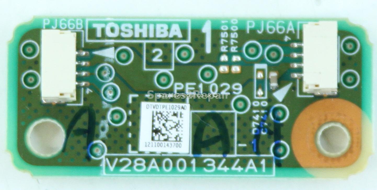 Toshiba 55ZL2 - Connector Board - PE1029 A-1 - V28A001344A1