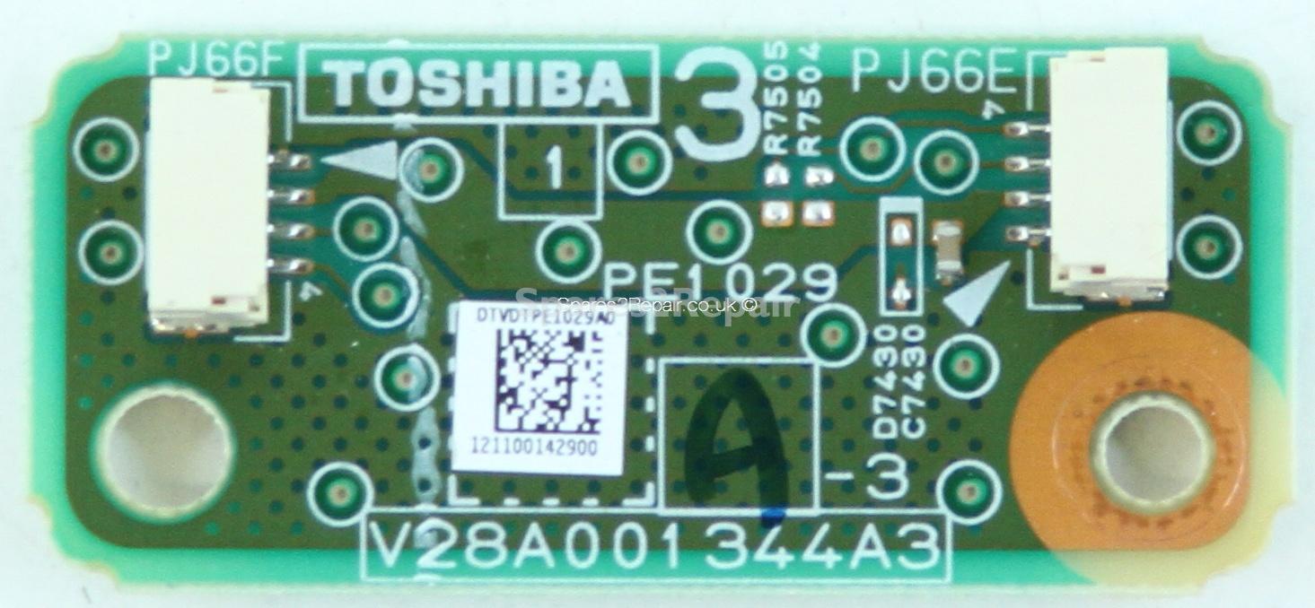 Toshiba 55ZL2 - Connector Board - PE1029 A-3 - V28A001344A3