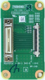 Toshiba 55ZL2 - Input Connector Board - PE1036-1 A - V28A001353A1