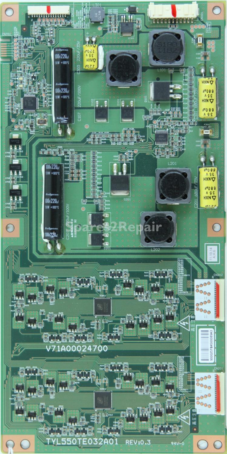 Toshiba 55ZL2 - LED Driver Board - V71A00024700 - TYL550TE032A01 - REV:0.3