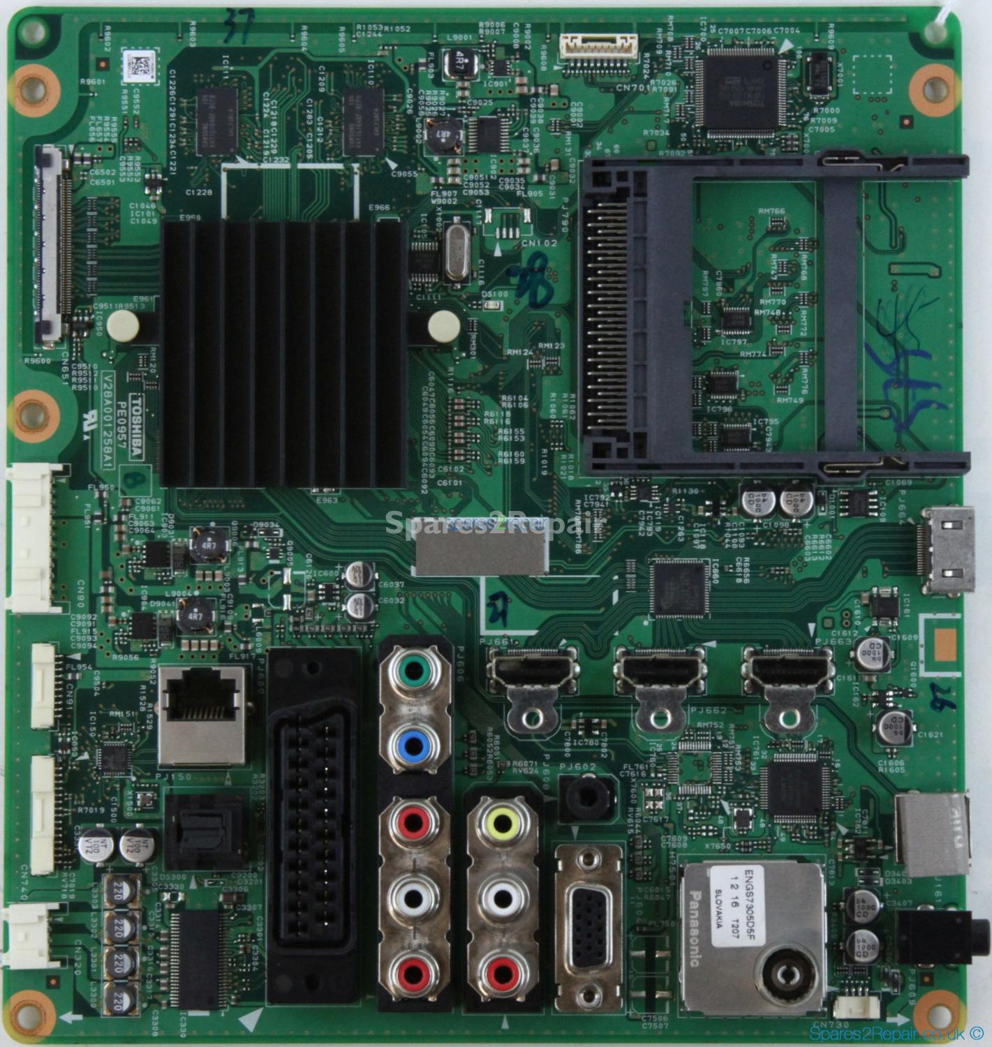 Toshiba 32RL853 - Main AV - V28A001258A1 - PE0957 B