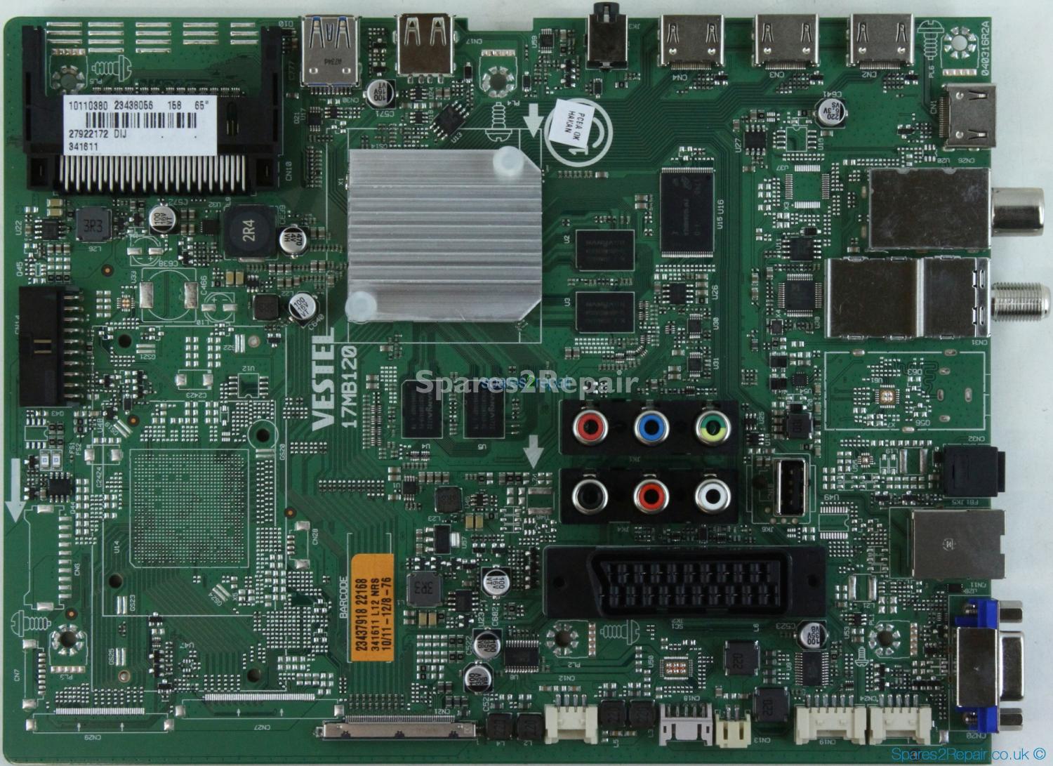 Toshiba 65U6763DB - Main AV - 23438056 - 17MB120 - 040316R2A